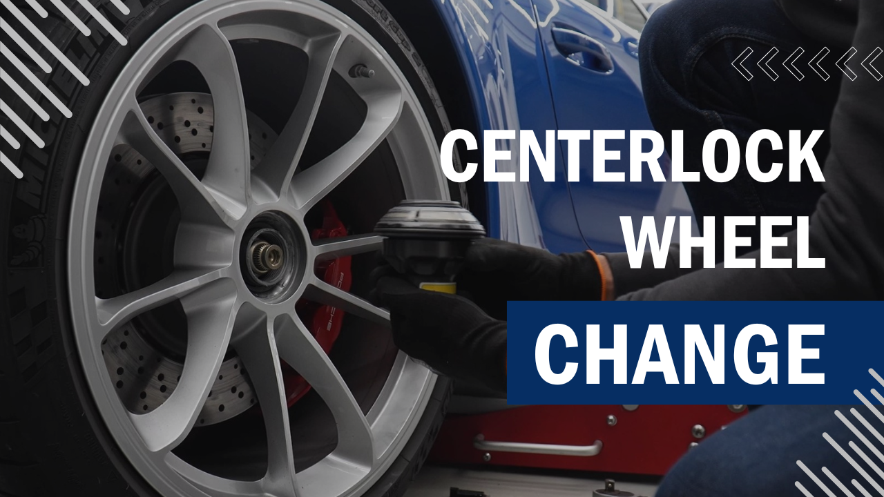 Load video: centerlock wheel change porsche